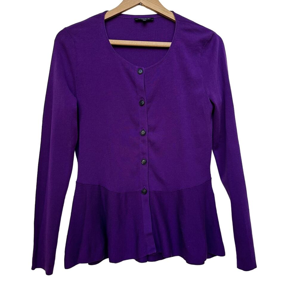 Lafayette 148 Purple Cardigan - Size Small